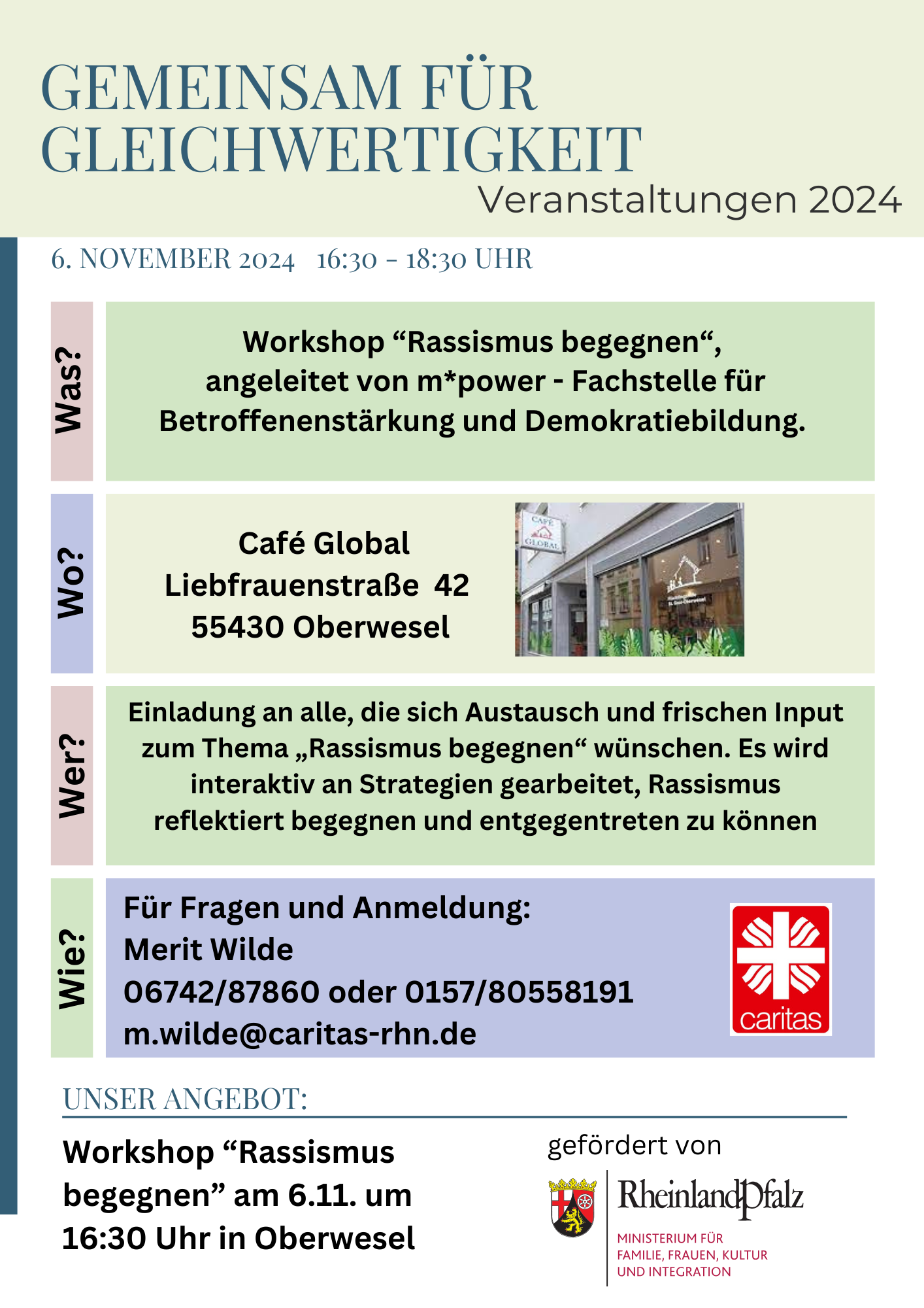 (9) 06. November Workshop Rassisimus begegnen