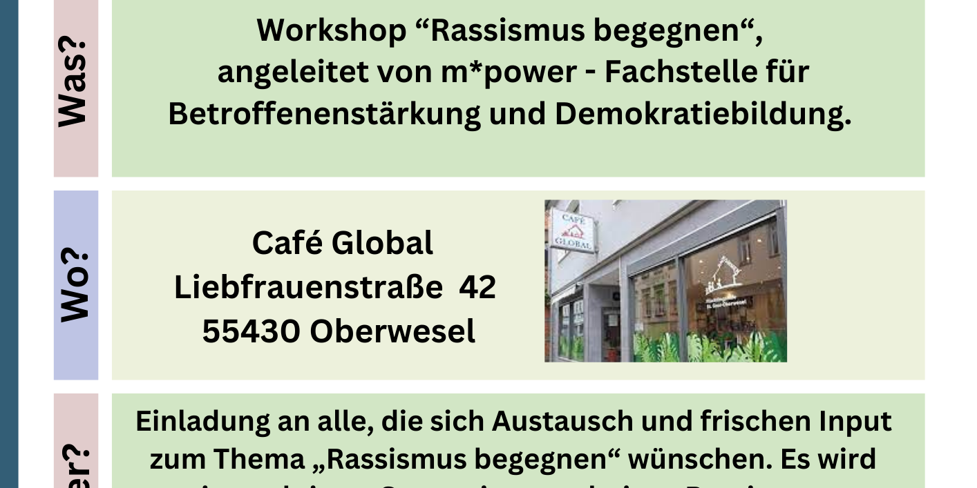 (9) 06. November Workshop Rassisimus begegnen