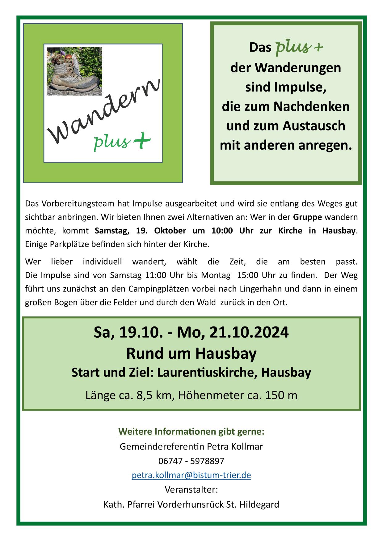 Rund um Hausbay: Wandern Plus +