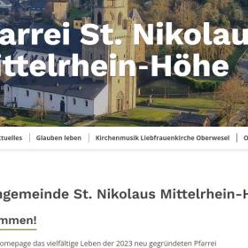 Webaufnahme vom 17.05.2025 von www.st-nikolaus-mrh.de